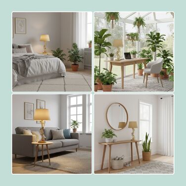 Лампа настільна Relaxdays 'Лаврове гілля'