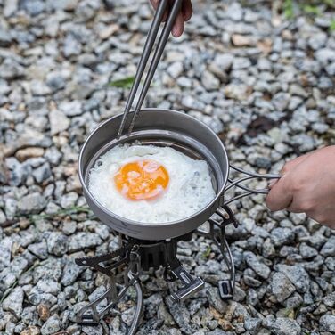 Набір кухонного посуду Boundless Voyage з титанових каструль та сковорідок для кемпінгу та пікніків Ti1585B