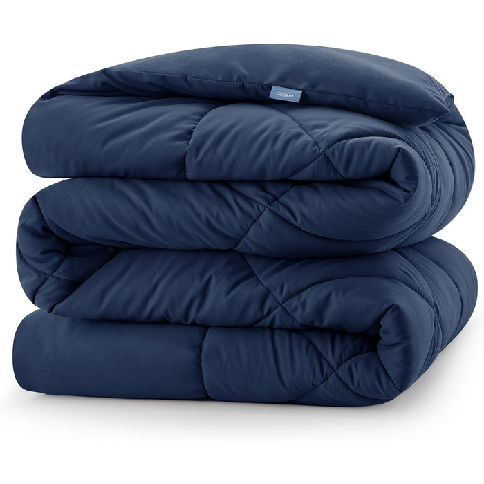 Ковдра CozyLux 200x200 см для всіх сезонів, мікрофібра 300gsm, біла. Розміри: 135x200 см, 200x200 см