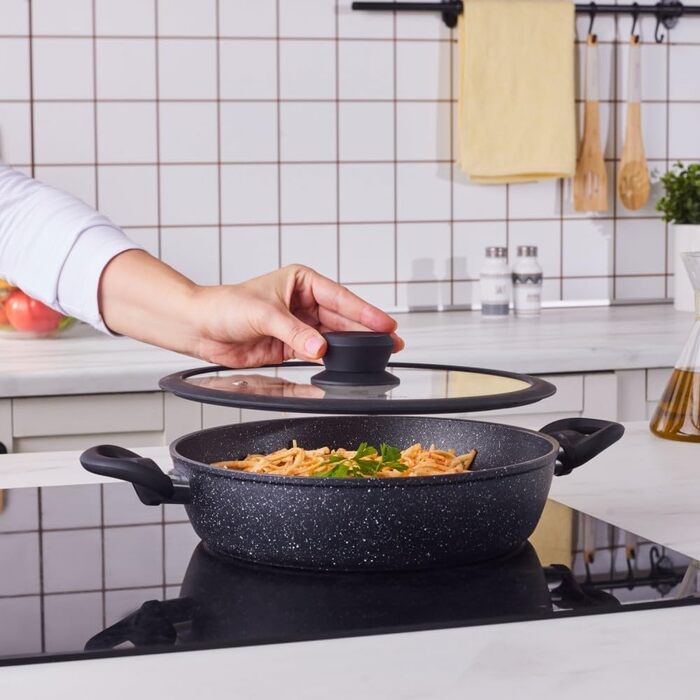 Набір посуду Karaca Nebula 7 предметів з кераміки з антипригарним покриттям SwissCrystal (без PFAS)