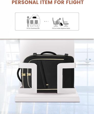 LOVEVOOK Рюкзак для ручної поклажі, дорожній рюкзак для жінок, водонепроникний, з відділенням для взуття, 17-дюймовий ноутбук, рюкзак для подорожей, 40L, 45x36x20, чорний