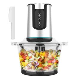 Подрібнювач Cecotec ChopBeat 2000S 500W зі скляною чашею 500г, 4 леза з нержавіючої сталі, 2 швидкості, антиковзкі ніжки
