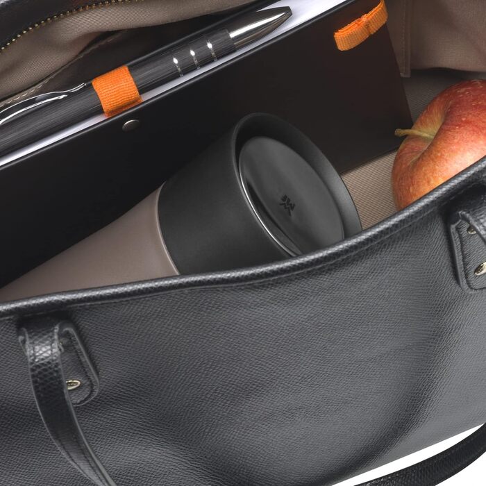 Термокружка WMF Impulse 350 мл, з автоматичним клапаном та 360° отвором, підтримує температуру до 8 годин (гаряче) / 12 годин (холодне), сірий колір