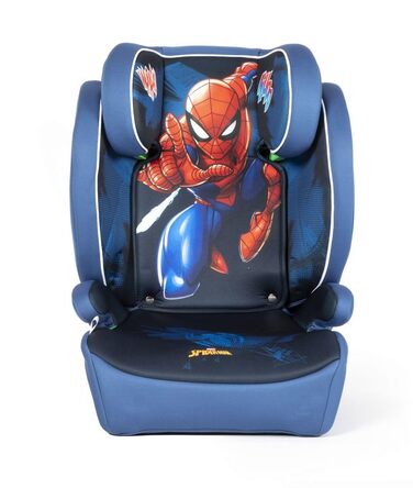 Автокрісло Disney для дівчаток 100-150 см з ISOFIX, з принтами Ельзи, Анни та Олафа (фіолетове)