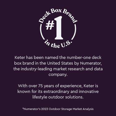 Ящик для зберігання Keter Marvel Plus для вулиці, коричневий - для подушок, інструментів, аксесуарів для басейну