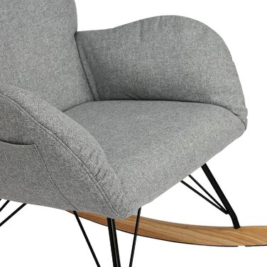 Шоукель-крісло Vielllliving для спальні, 150 кг, темно-сірий, Garu, 93.5x100x55 см