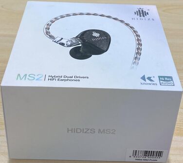 Навушники-вкладиші Hidizs MS2 Hybrid HiFi, 3,5 мм, знімний кабель 0,78 мм, для Android/iPhone