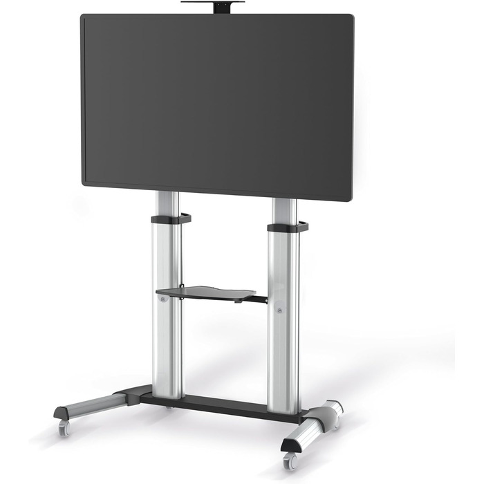 Підставка для телевізора Conecto TV Stand - мобільна, поворотна, регульована по висоті, 55-100 дюймів, модель LM-FS03G, срібна