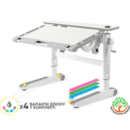 Дитячий стіл Mealux Ergowood M Multicolor TG Energy (арт.BD-800 TG/MC Energy)