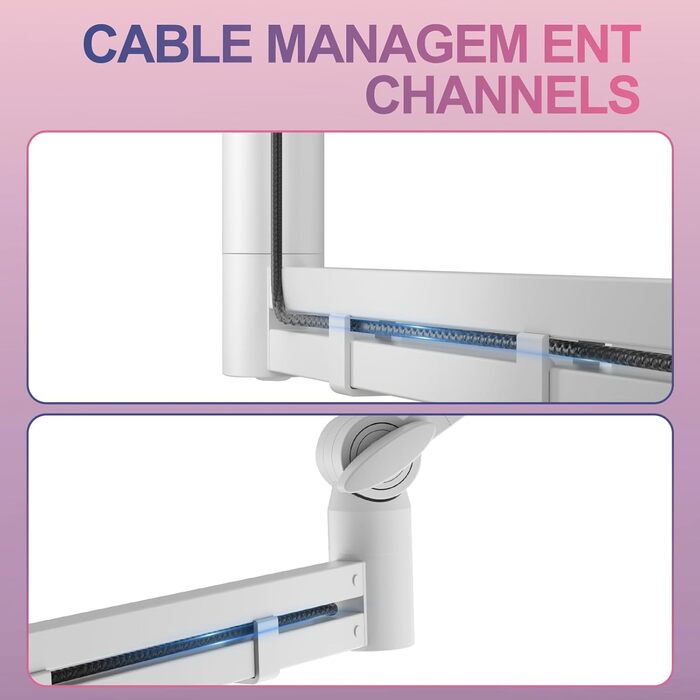 Мікрофонний стійкий кронштейн Low Profile для Blue Yeti, подкастингу та геймінгу, білий - до 2 кг, адаптери 3/8