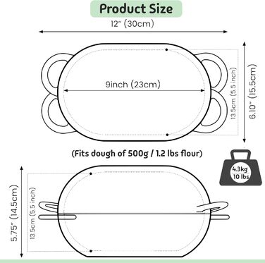 Набір для приготування хліба Artisan LoafNest: Форма для випікання з чавунного лиття та силіконовий вкладиш.