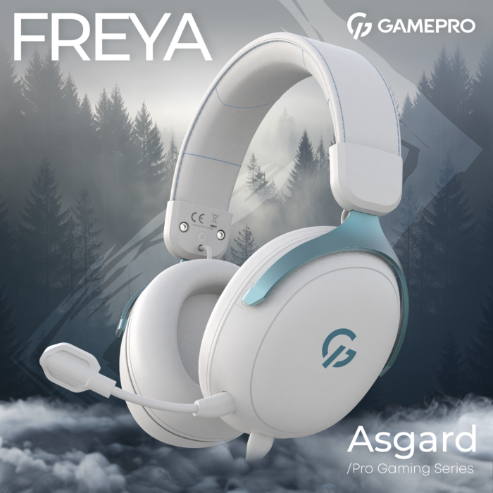 Дротова ігрова гарнітура GamePro Asgard Freya (HS145W)