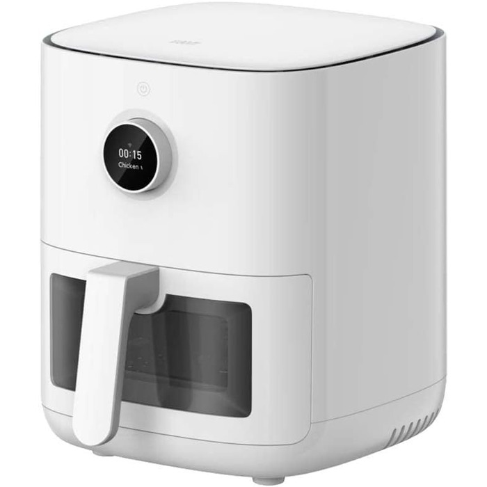 Фритюрниця Mi Smart Air Fryer Pro 4 л, 4 літри, 1600 Вт, 100 рецептів, прозоре вікно, білий