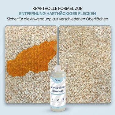 Olvy Teppichreiniger PRO: професійний пароочисник для килимів та м'яких меблів з підігрівом до 100°C, 1650W, з миючим засобом, для чищення диванів, матраців та оббивки