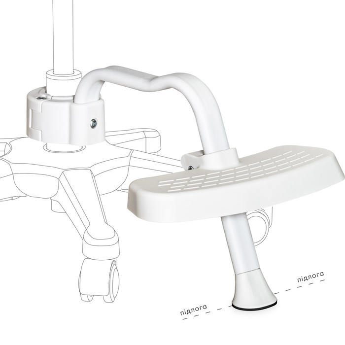 Підставка для крісел Mealux BD-P4 White (арт. BD-P4 W)