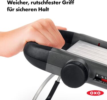 OXO Good Grips Професійний овочевий та фруктовий слайсер 2.0 з японської сталі, сірий, для кухні