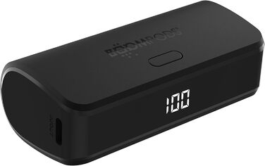 Швидка зарядка, LED дисплей, 2 пристрої одночасно, 5000mAh Powerbank - USB/USB-C