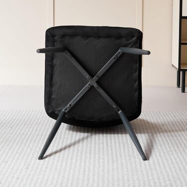 Обідній комплект на 5 персон: круглий стіл 100 см + 4 стільці (голландський флізелін), для кухні, вітальні, балкону, ресторану, офісу (темне дерево + чорний колір)