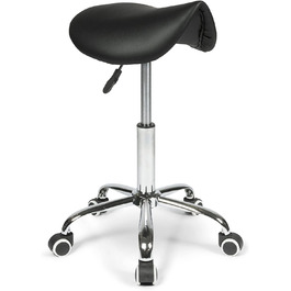 Ергономічний сідельний стілець Dunimed - стілець для сидіння, робочий Стілець, офісний стілець-регулювання висоти сидіння-Чорний