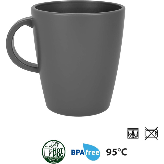 Набір посуду BRUNNER Melamin Camping | 12 предметів - тарілки та миски для 2-4 осіб | DOLOMIT Midday, стікельний, стійкий до подряпин (All Inclusive 36+1)