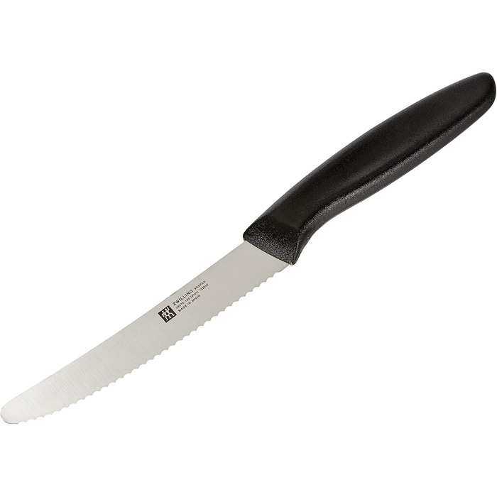 Набір ножів ZWILLING Gourmet 7-тг. та 6-тг. з бруском, нержавіюча сталь, Twin Grip, чорно-коричневі ручки