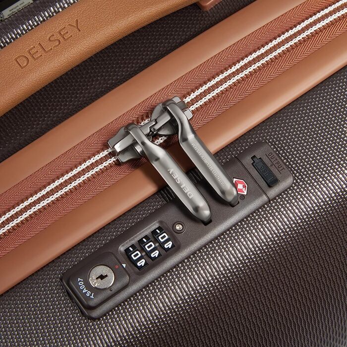 Чемодан DELSEY Paris Chatelet Air 2.0 (2 шт., 19/28), коричневий, з обертовими колесами