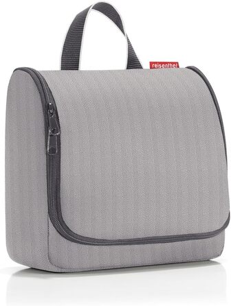 Сумка-органайзер Reisenthel для туалетних аксесуарів з гачком, водонепроникний матеріал (Herringbone Grey, смугастий)