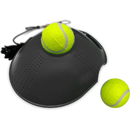 Ігри з тенісним м'ячем тренер з тенісу підбори тенісний м'яч тренер по спині для дітей і початківців (чорний )