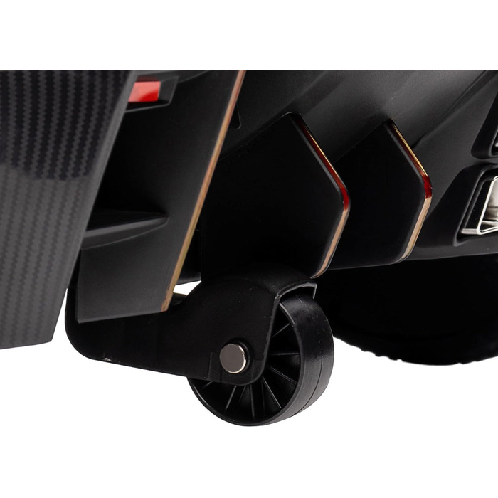 Дитячий електромобіль HOMCOM Lamborghini Veneno 12В з пультом, Bluetooth та музикою, чорний, для дітей 3-6 років
