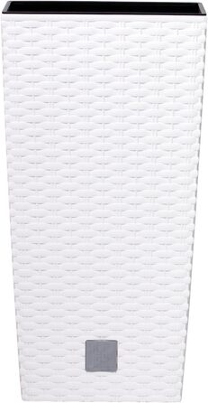 Квітчанка Prosperplast з ротангу, 26.5 x 26.5 x 50 см, білий, для дому та саду