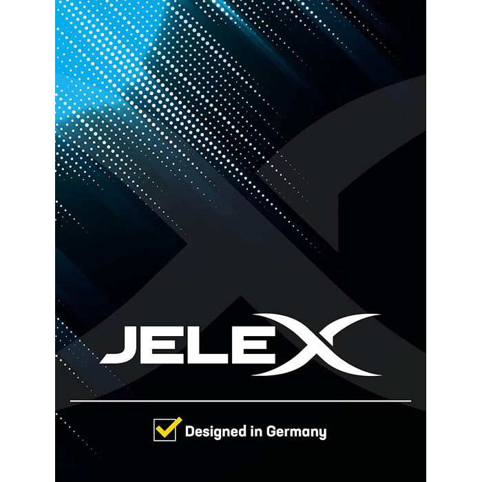 Набір ракеток для бадмінтону JELEX United 2, 2 ракетки, 1 волан, 1 сумка для перенесення, надлегкий набір для волана для жінок, чоловіків і дітей, ідеально підходить для ігор в приміщенні і на відкритому повітрі Чорний-Чорний