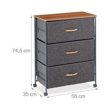 Шафа-тумбочка Relaxdays на колесах