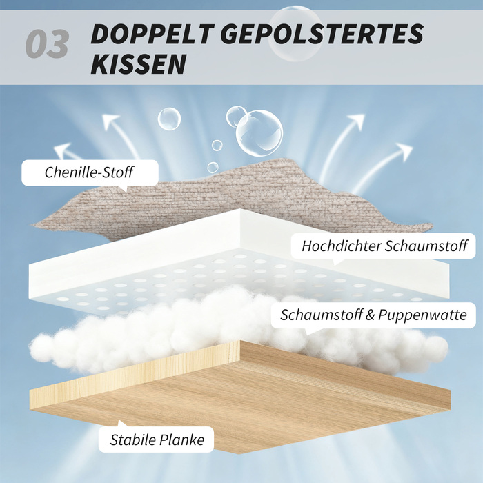 Крісло-гойдалка HOMCOM з м'яким сидінням, сталевими ніжками та дерев'яними ковзанами, кремово-біле