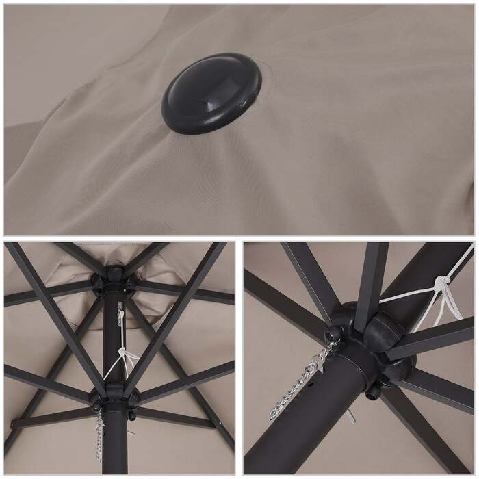 Parasol Maui Taupe Ø330см Захист від ультрафіолету 80+