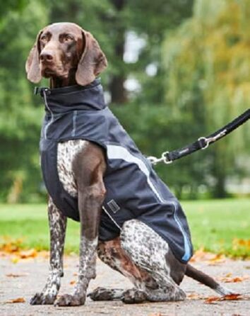 Пальто для собак Wolters Xtra Strong чорне/сіре (40 см, неоново-помаранчеве)