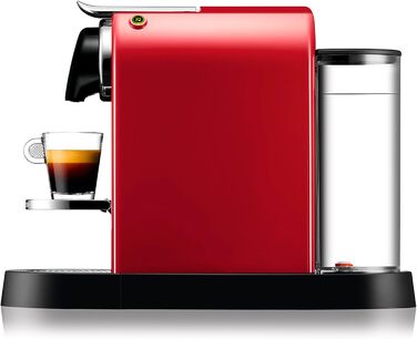 Еспресо-машина Nespresso Krups Citiz XN741B (червона), 1260 Вт, 1 л резервуар для води, автоматичне відключення
