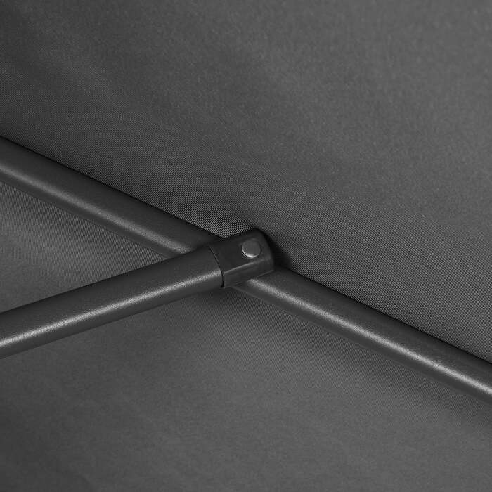 Парасолька Fiji Anthracite Ø200см Захист від ультрафіолету 80+ з кривошипом