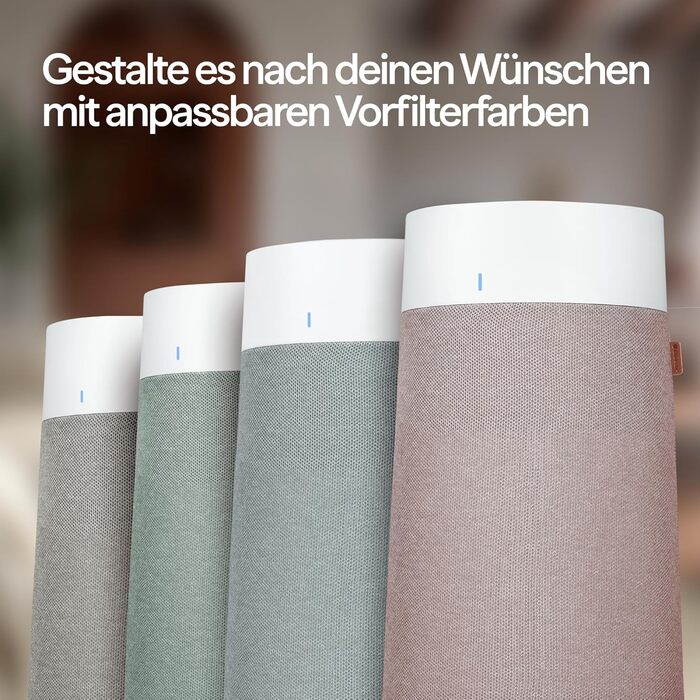 Повітряний фільтр Blueair Pure 511i Max: для кімнат до 43 м², тихий, HEPASilent, проти пилу, алергенів, диму, плісняви, шерсті тварин