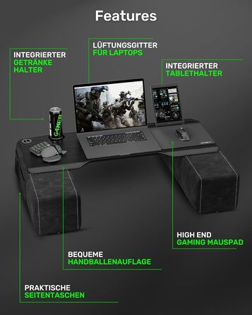 Підставка для ноутбука Couchmaster CYBOSS: ергономічна, широка, для дивану, софи та ліжка