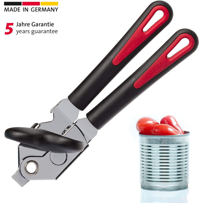 Відкривачка для банок Westmark Zangendosenöffner з відкривачем кришок та пляшок, 22 см, сталь/пластик, Gallant Super, чорний/червоний, 29412260