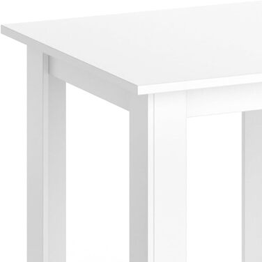 Стіл кухонний Vicco Karlos, 80x80 см, антрацит, колір білий