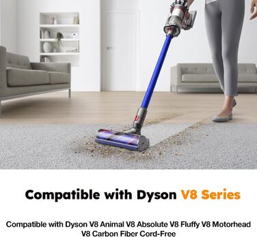 Змінна батарея ємністю 6000 мАг для Dyson V8 сумісна з V8 Absolute, Animal, Animal Exclusive, Fluffy