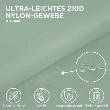 Набір компресійних органайзерів для одягу в дорогу Cipway, ультралегкі сумки-пакувальники для валізи та рюкзака, 3 шт., шавбрия зелений