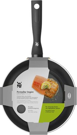 Сковорода WMF Permadur Inspire 24 см, алюміній з антипригарним покриттям PermaDur, ергономічна ручка, для всіх типів плит