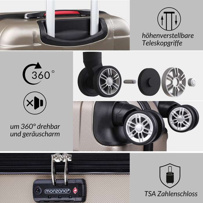 Жорсткий чохол Exopack Champagne M ABS 40L
