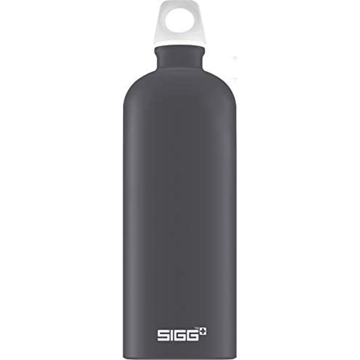 Вулична пляшка для пиття SIGG Traveller (1 л), що не містить забруднюючих речовин і герметична пляшка для пиття для піших прогулянок, легка спортивна пляшка для пиття з алюмінію (Shade)