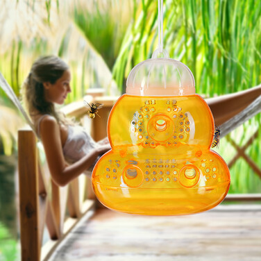 Relaxdays Осина Пастка в помаранчевому наборі з 4 штук
