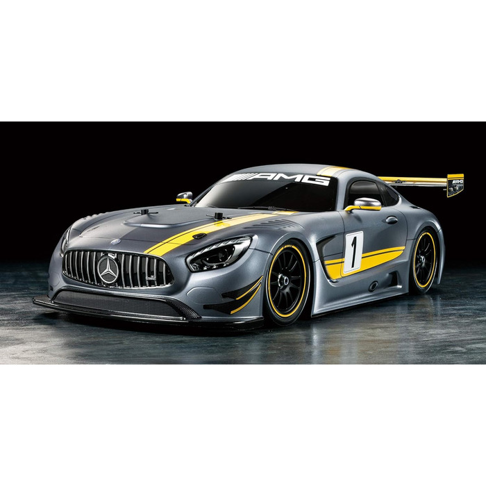 Tamiya 58639 Модель автомобіля Mercedes AMG GT3 1/10 (TT-02) - RC багі, електричний, збірний набір, полікарбонатний кузов, для треку