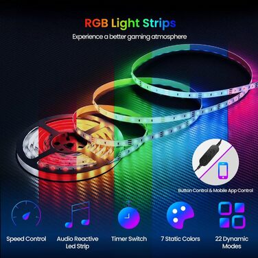 Ігровий кутовий стіл DOMSHOCT з LED-підсвічуванням, 100 x 80 см. З полицями, підставкою для монітора та кишенькою для зберігання. Білий колір.