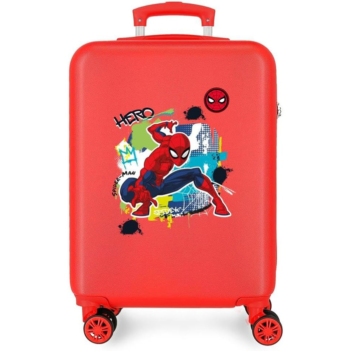 Сумки Disney Joumma, Валіза Marvel Spiderman Urban Cabin, ABS, 4 подвійних колеса, кодовий замок